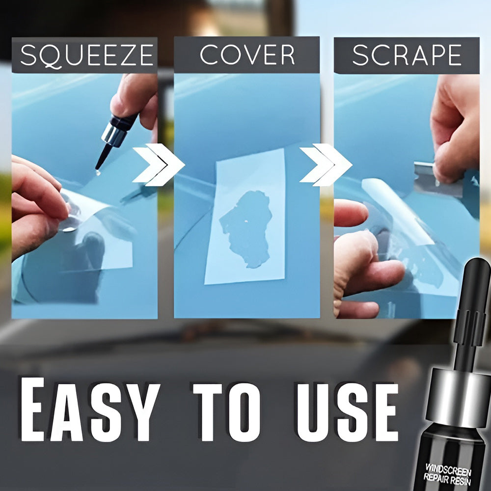 1+1 Gratis | CrackGone™ - Glasrisse in wenigen Minuten reparieren!