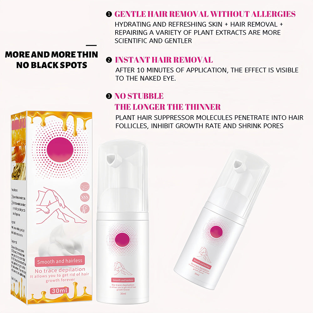 1+1 GRATIS | Honey Mousse Hair Removal Spray™ | Für eine makellose und haarfreie Haut!