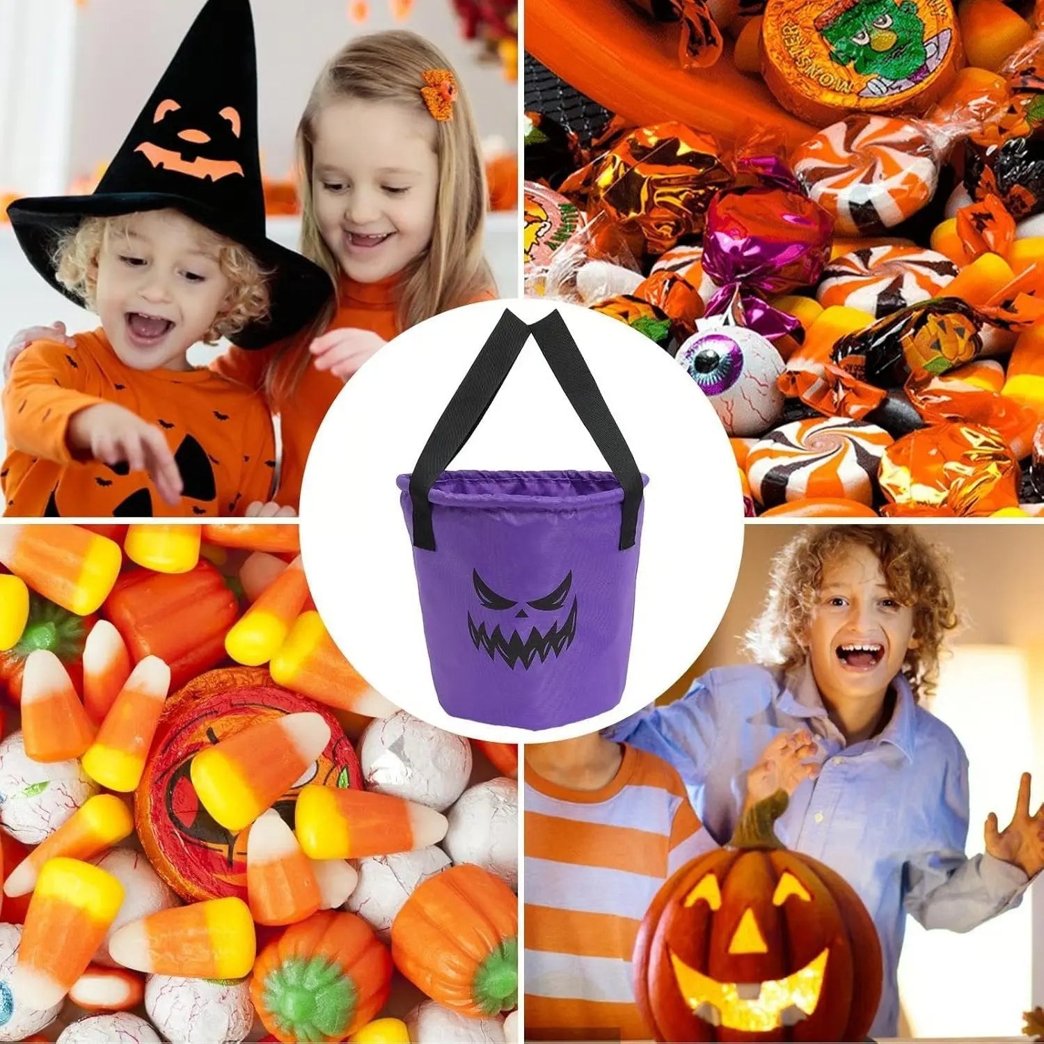 GlowTote® Kinder Halloween Korb