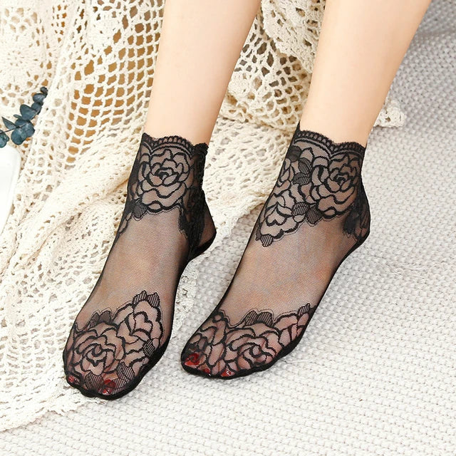 50% RABATT | LaceStride™ | Unsichtbare Spitzensocken