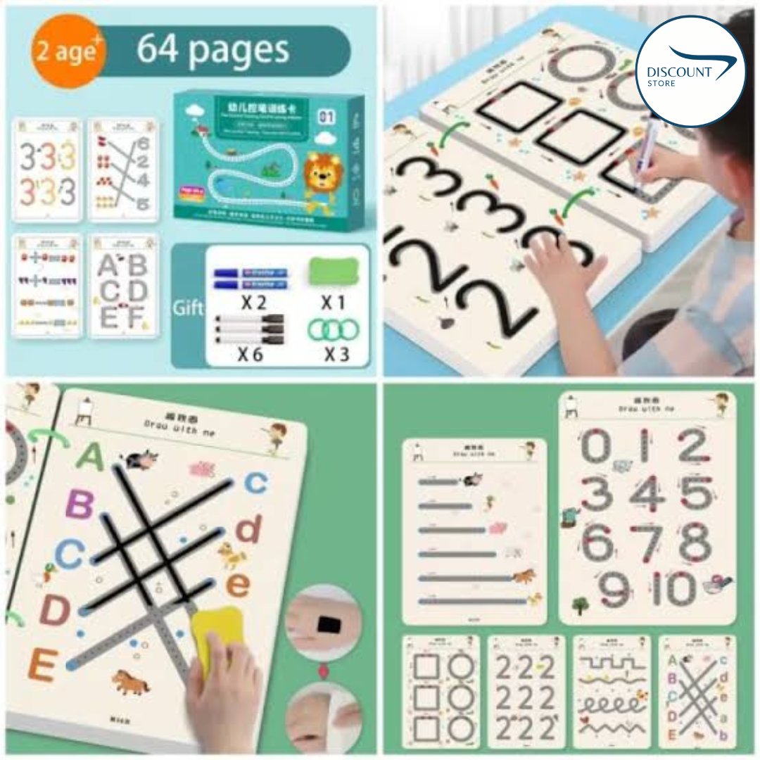 TraceTales® | Wiederverwendbares Arbeitsheft zum Nachzeichnen für Kinder