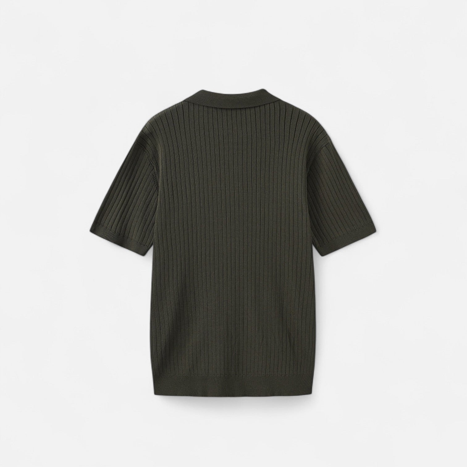 Ribbed Polo for Men - Quality Texture, Timeless Casual Style