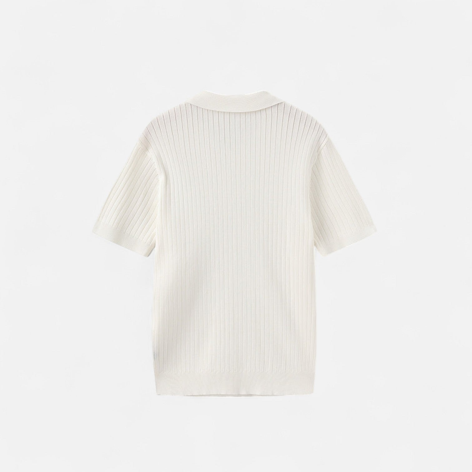 Ribbed Polo for Men - Quality Texture, Timeless Casual Style