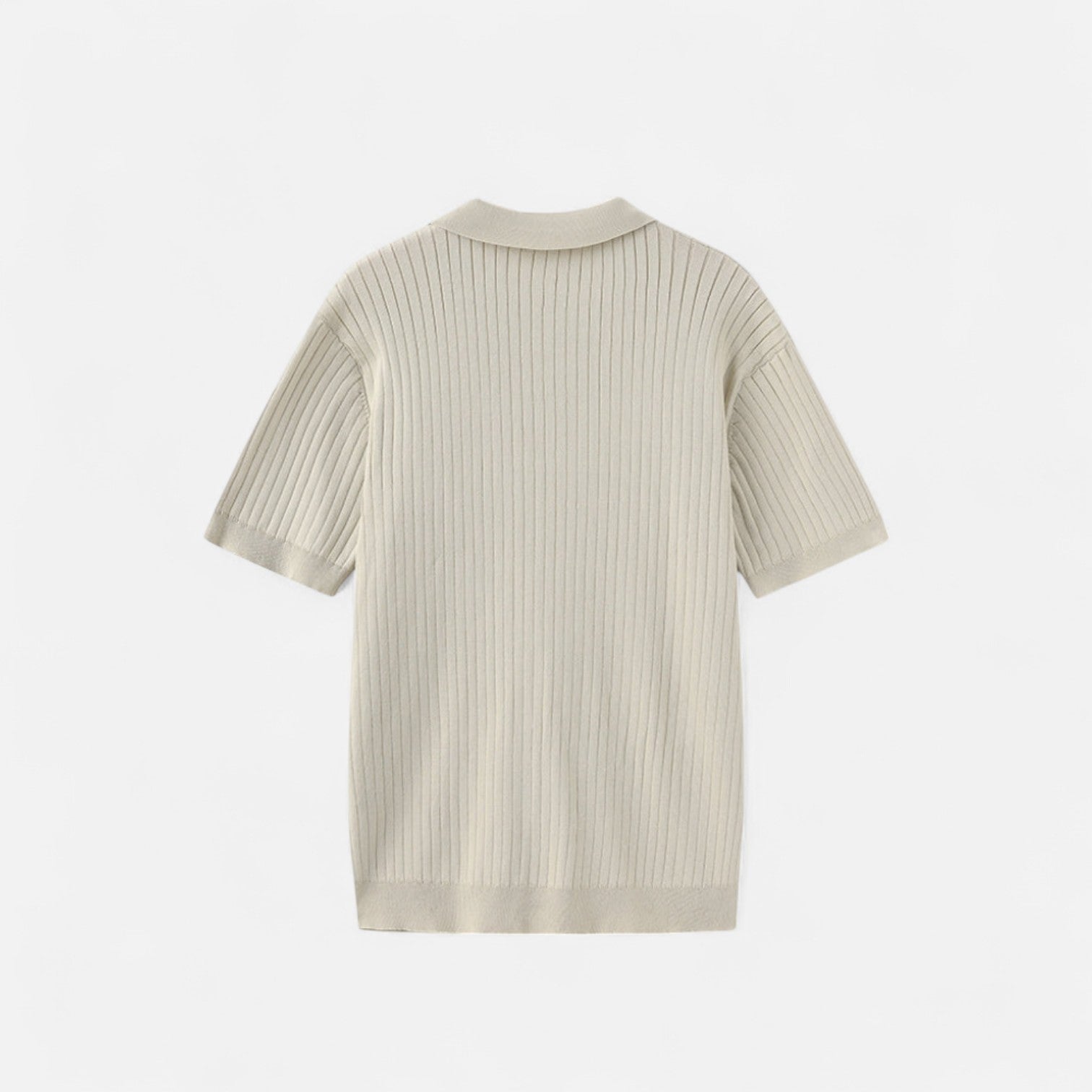 Ribbed Polo for Men - Quality Texture, Timeless Casual Style