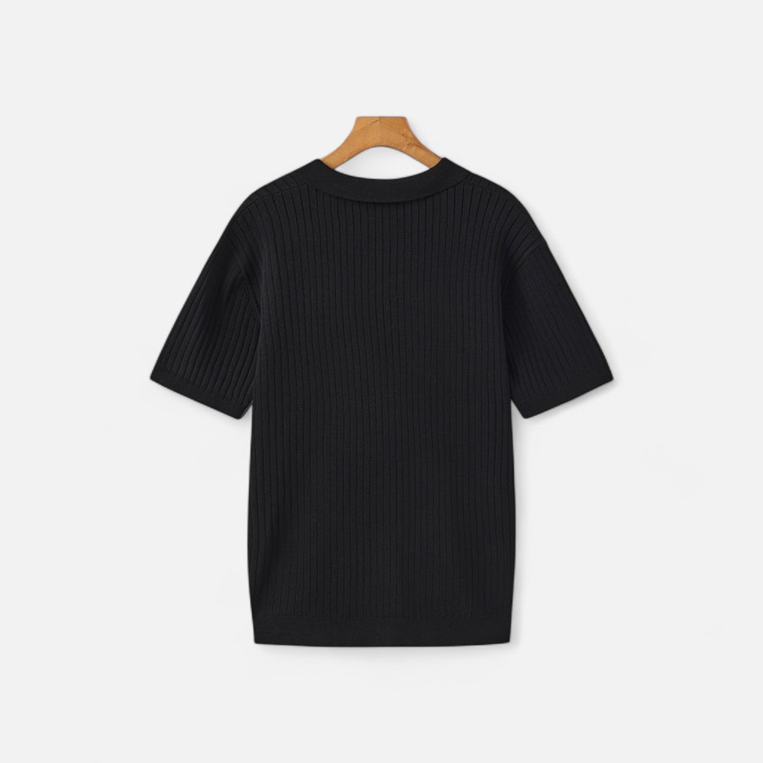 Ribbed Polo for Men - Quality Texture, Timeless Casual Style