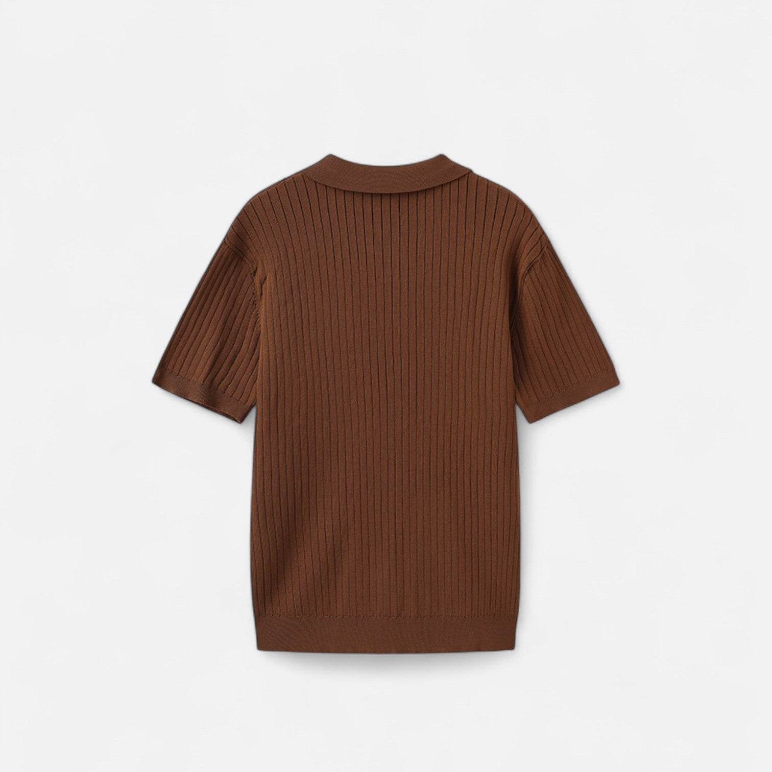 Ribbed Polo for Men - Quality Texture, Timeless Casual Style