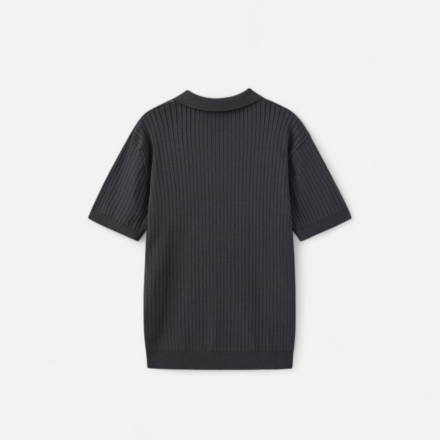 Ribbed Polo for Men - Quality Texture, Timeless Casual Style