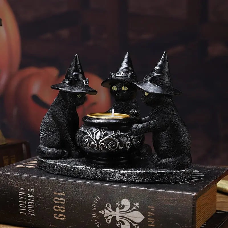 MystiGlow® Halloween-Kerzenhalter