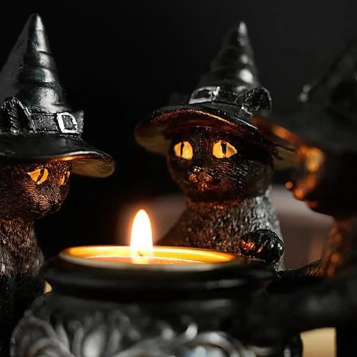 MystiGlow® Halloween-Kerzenhalter