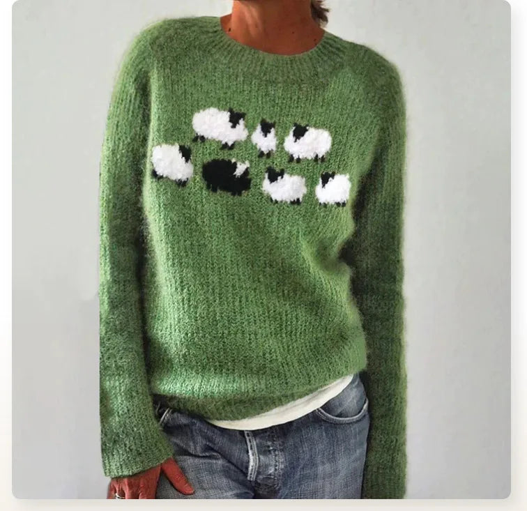 SILVIA | Bequemer Winterpullover mit Nordic Muster