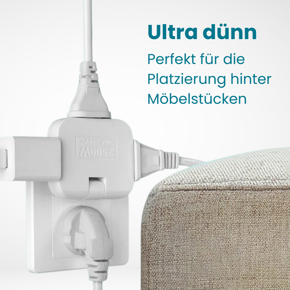 1+1 GRATIS | FlexiCharge Power Hub | Mehrfachsteckdosen Eco (EU)
