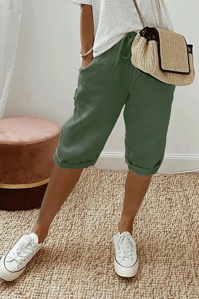 Mellanie™ | Baumwoll Leinen Damen Shorts