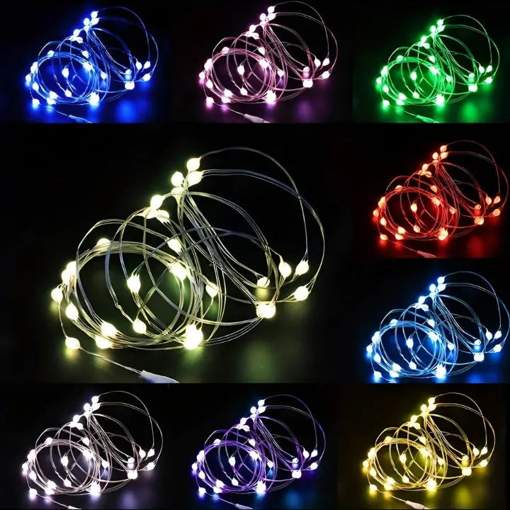 LumiCraze® | WireGlow Kupferlicht-Kette – vielseitige Dekoration