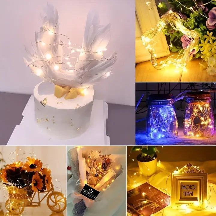 LumiCraze® | WireGlow Kupferlicht-Kette – vielseitige Dekoration
