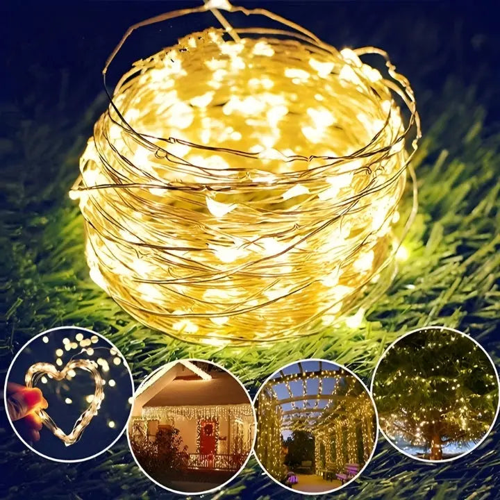 LumiCraze® | WireGlow Kupferlicht-Kette – vielseitige Dekoration