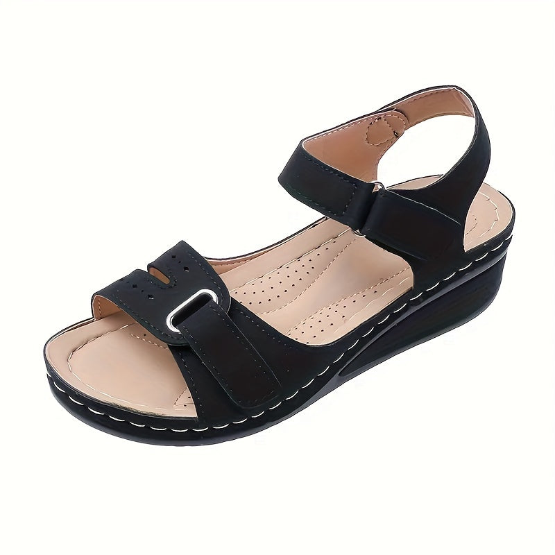 LuxiSole™ | Bequeme Plateau Sandalen Damen – Soft-Fußbett