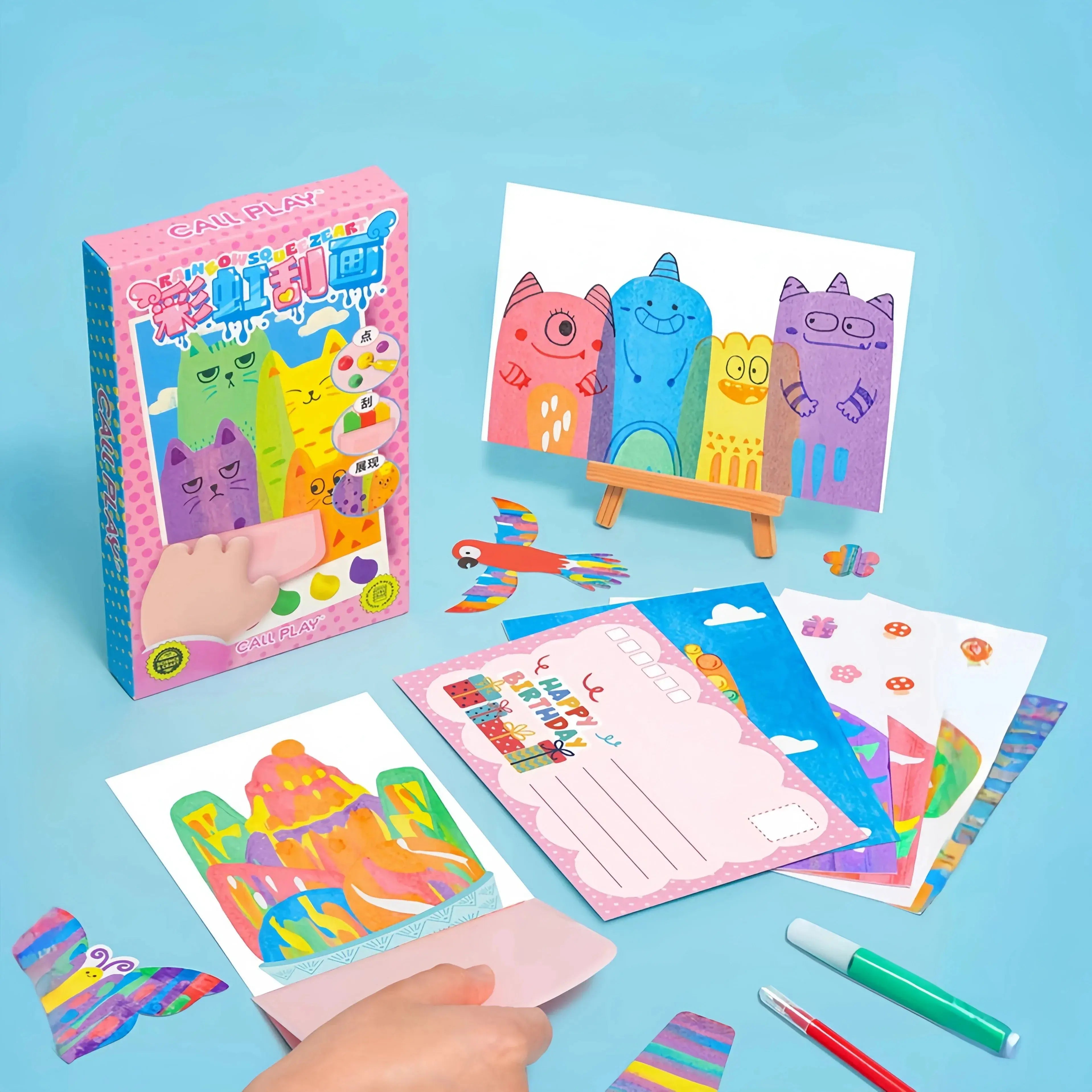 Magische Kinder Rakel-Malkit - Kreativer Spaß ohne Chaos
