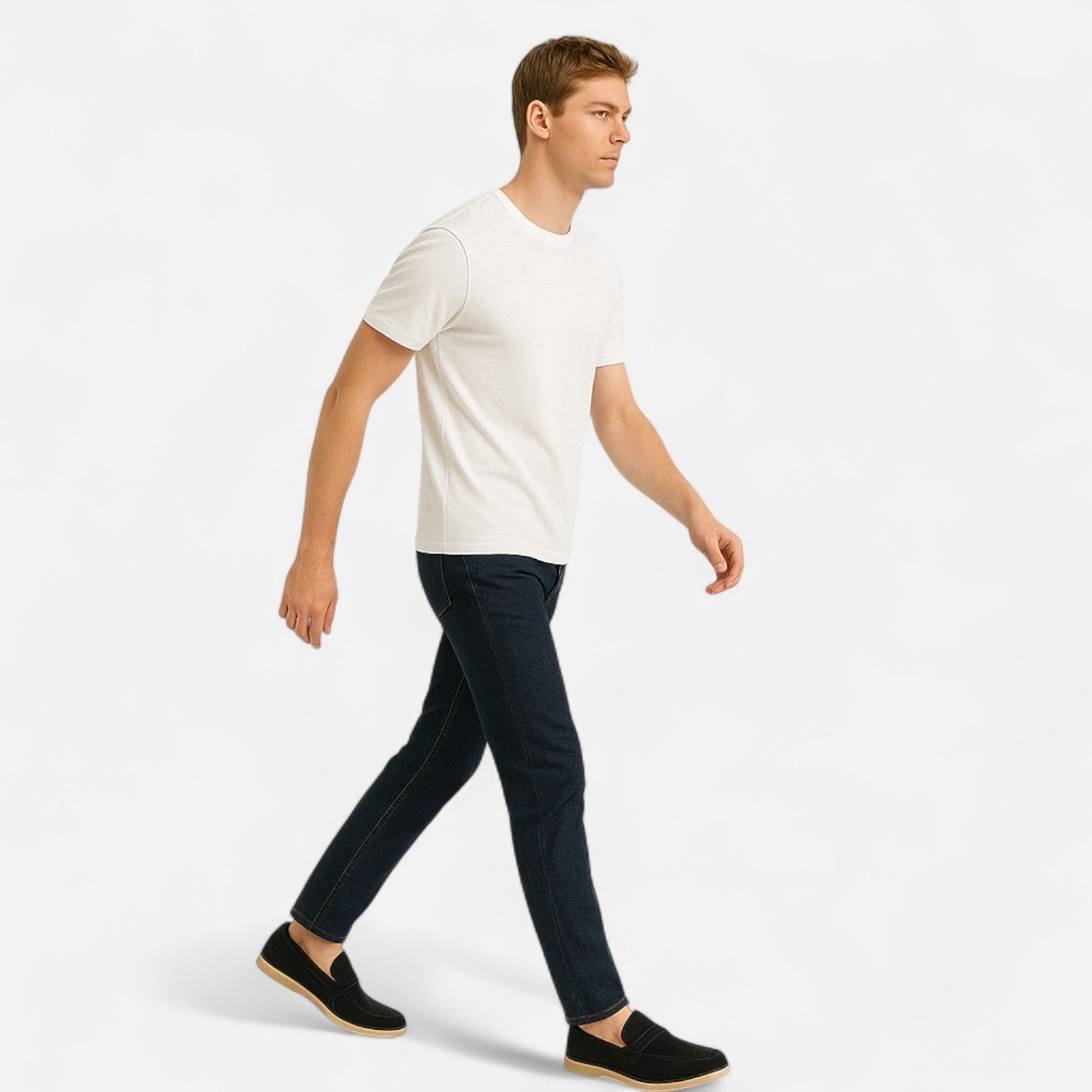 Men's Vintage Suede Loafers – Timeless Texture, Heritage Craftsmanship