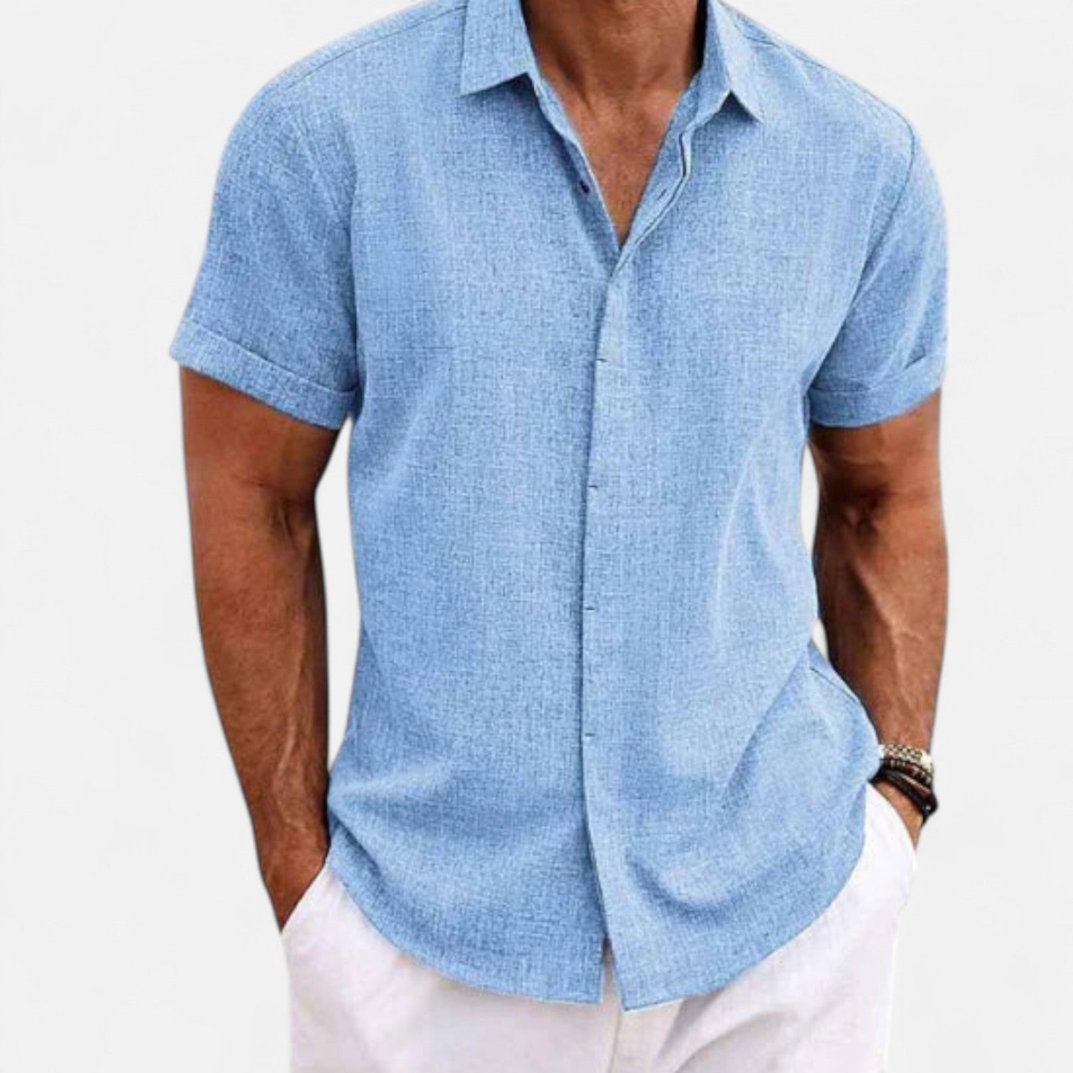 Short Sleeve Casual Linen Shirt – Light Sophistication, Everyday Comfort