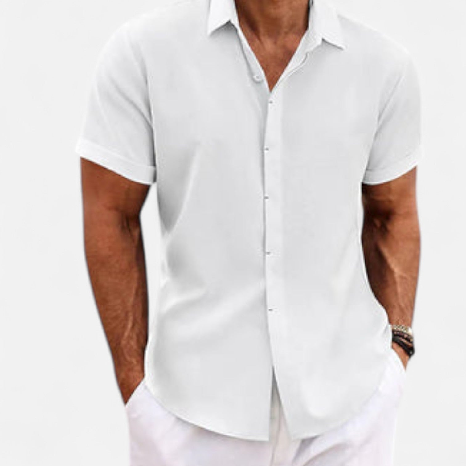 Short Sleeve Casual Linen Shirt – Light Sophistication, Everyday Comfort