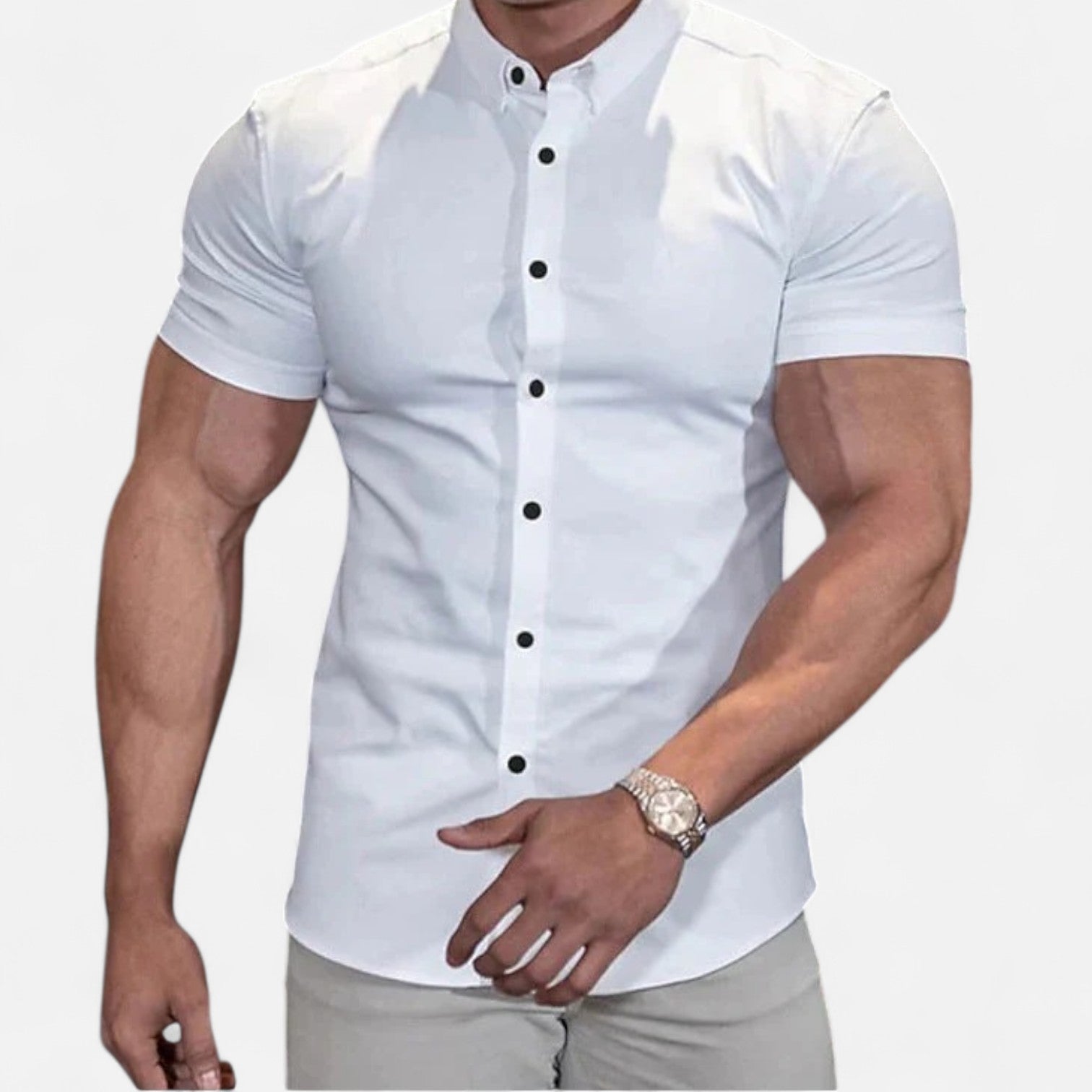 Gérald Slim Fit Short Sleeve Shirt – Elegant Silhouette, Refined Everyday Style