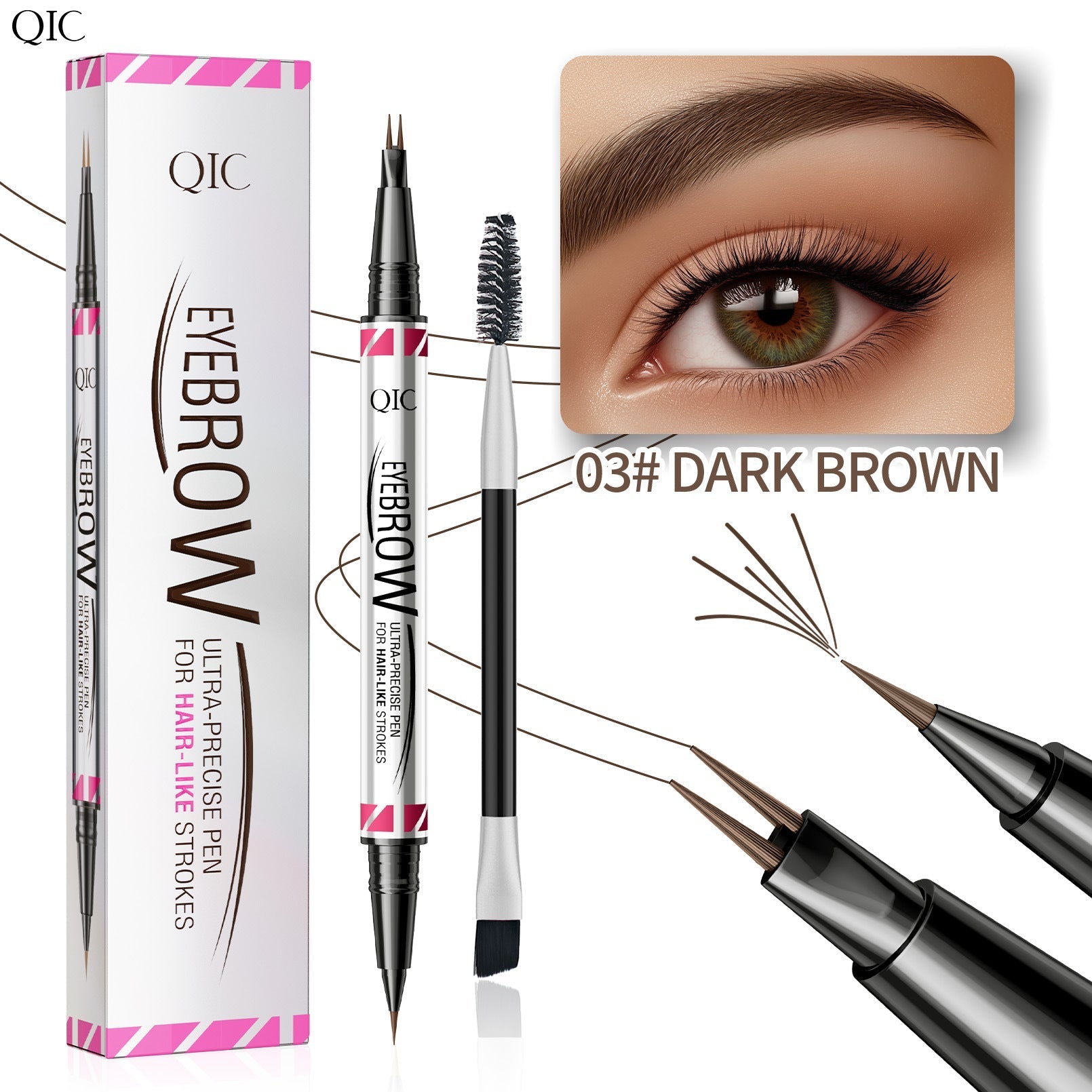 1+1 GRATIS | BrowCrux™ | Feiner haariger Streifen