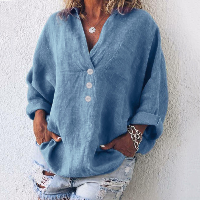 Lucia - Stilvoller Baumwoll-Leinen-Pullover