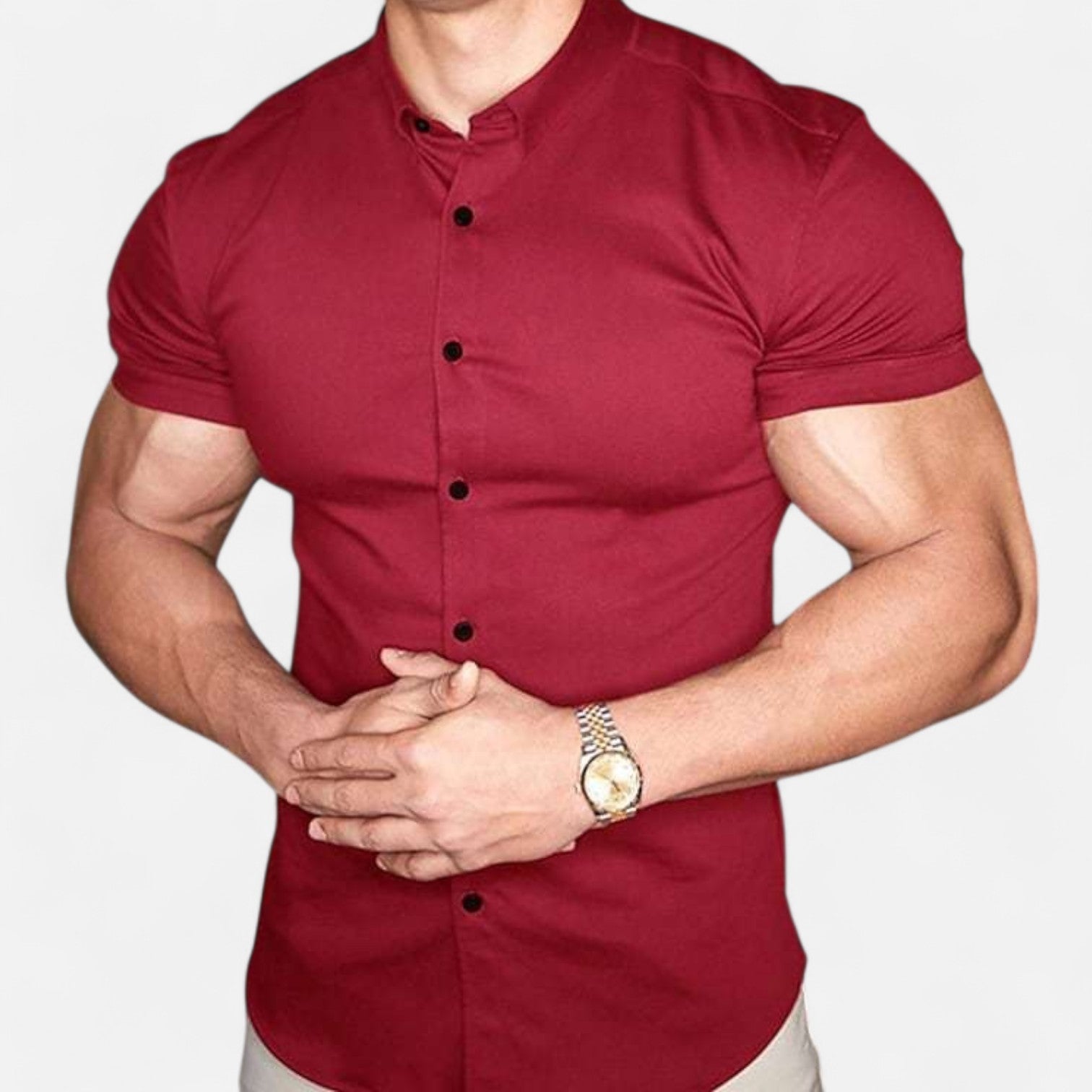 Gérald Slim Fit Short Sleeve Shirt – Elegant Silhouette, Refined Everyday Style