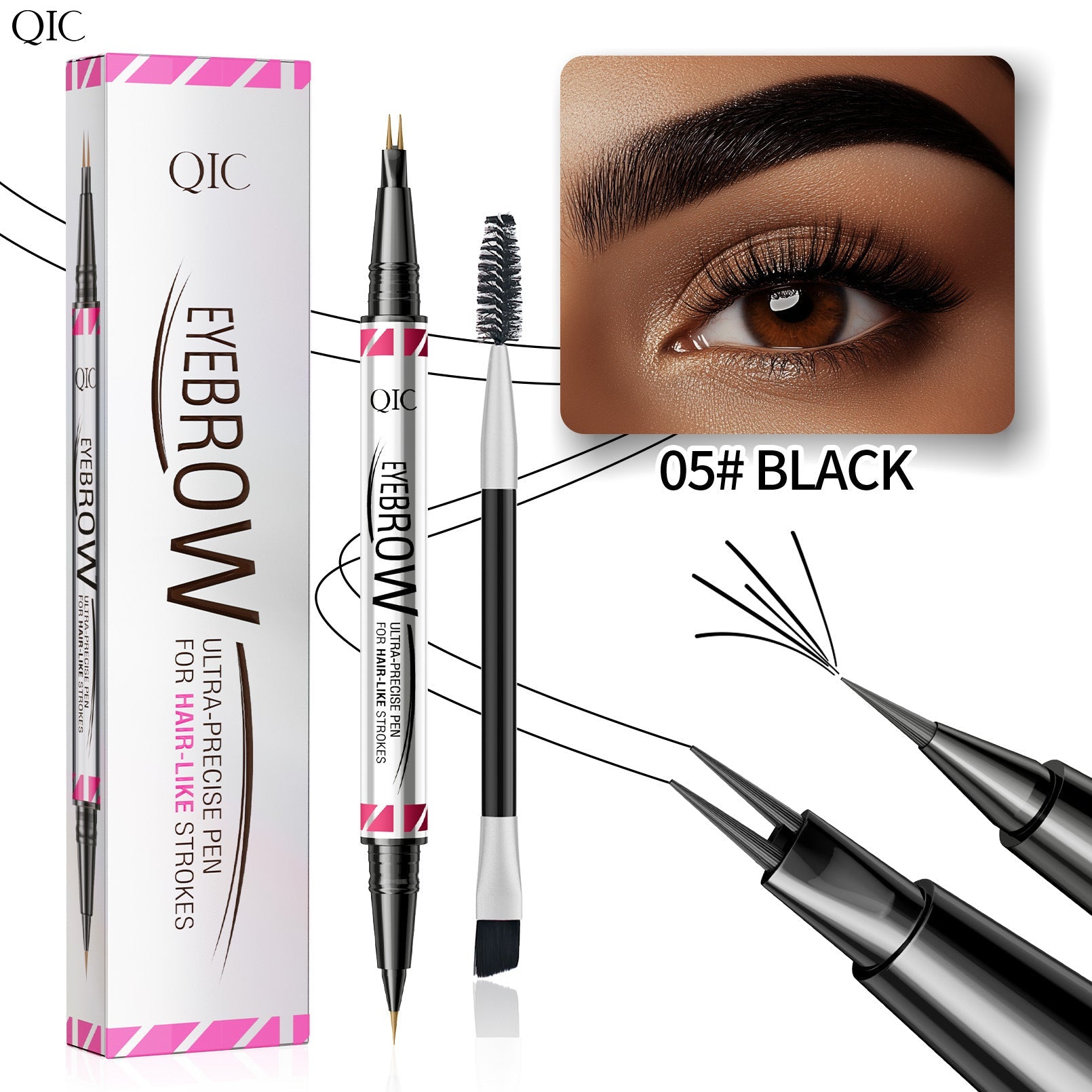 1+1 GRATIS | BrowCrux™ | Feiner haariger Streifen