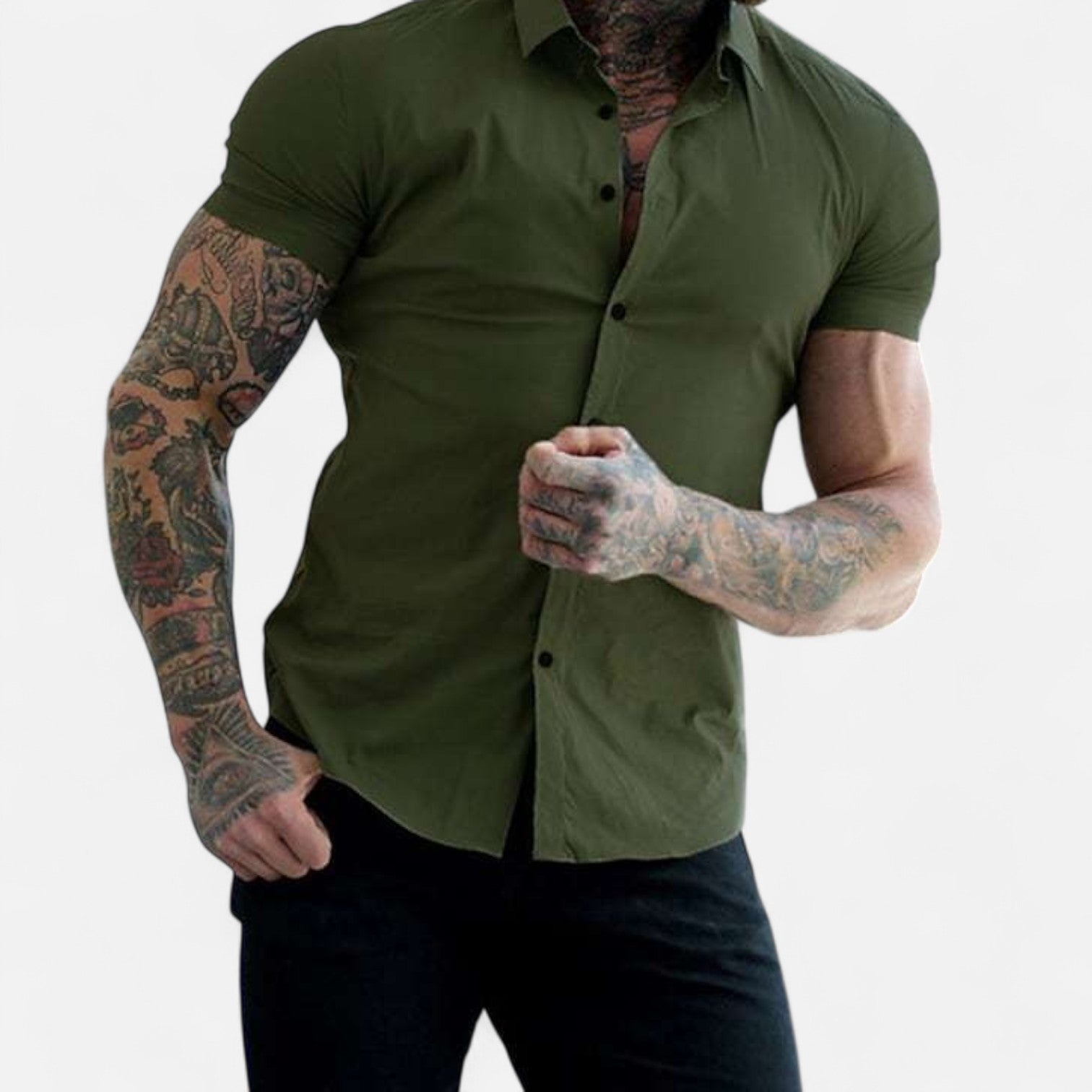 Gérald Slim Fit Short Sleeve Shirt – Elegant Silhouette, Refined Everyday Style