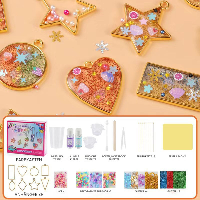 1+1 GRATIS | ResinCraftKids™ - DIY-Kunstharz-Anhänger-Bausätze für Kinder