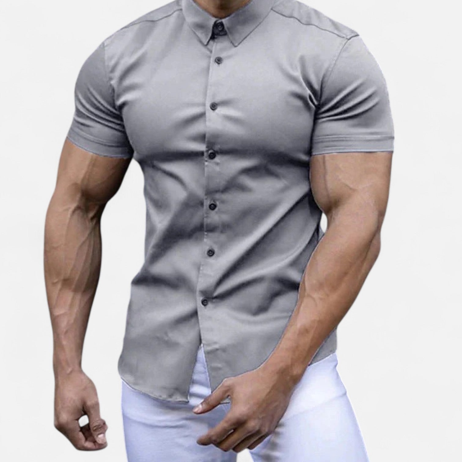 Gérald Slim Fit Short Sleeve Shirt – Elegant Silhouette, Refined Everyday Style