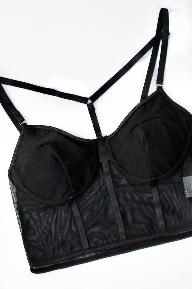 Els™ Mesh rückenfreies Cami-Top