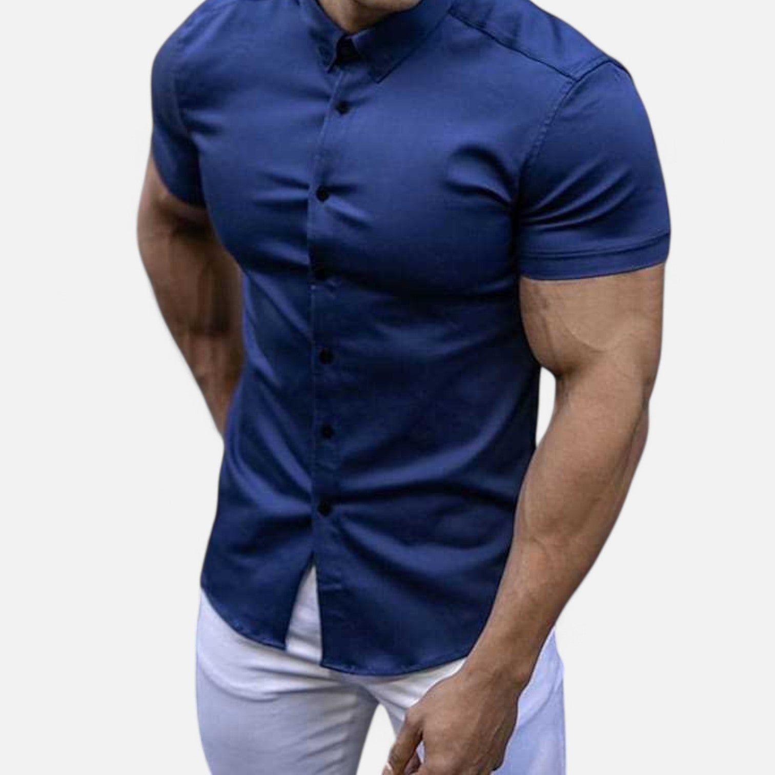 Gérald Slim Fit Short Sleeve Shirt – Elegant Silhouette, Refined Everyday Style