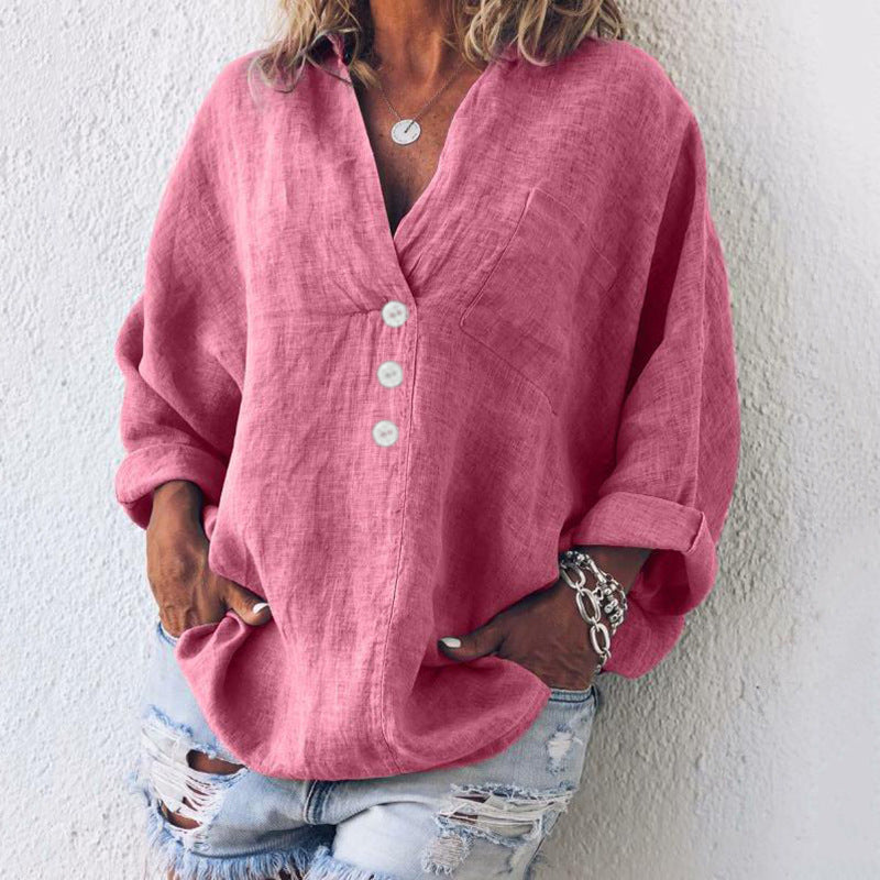 Lucia - Stilvoller Baumwoll-Leinen-Pullover