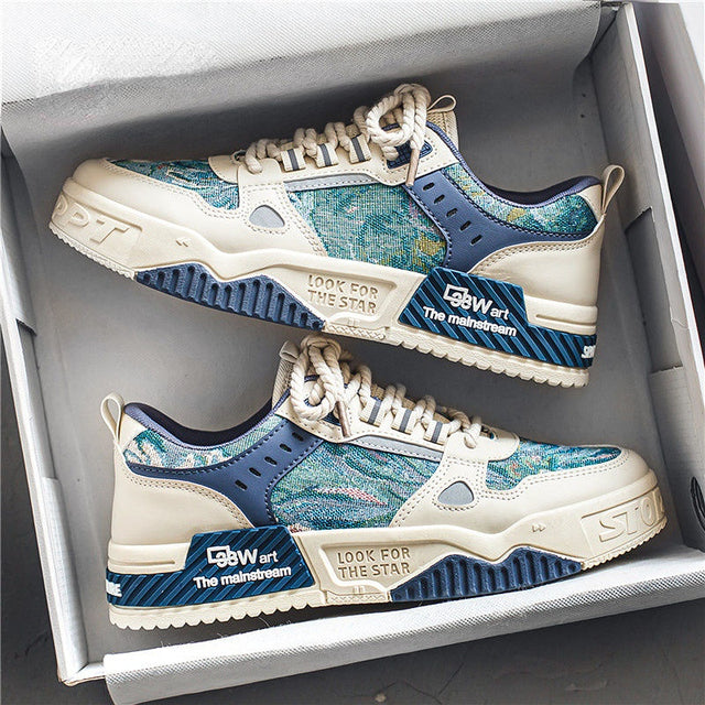 Lottiq™ | Trendige Freizeit-Sneaker im Ölfarben-Design | Leicht & bequem