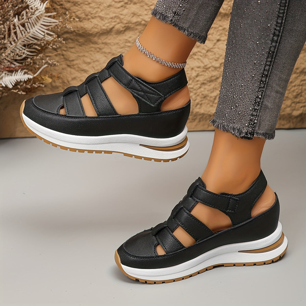 1+1 GRATIS | BellaRise® | Orthopädische Plateausandalen