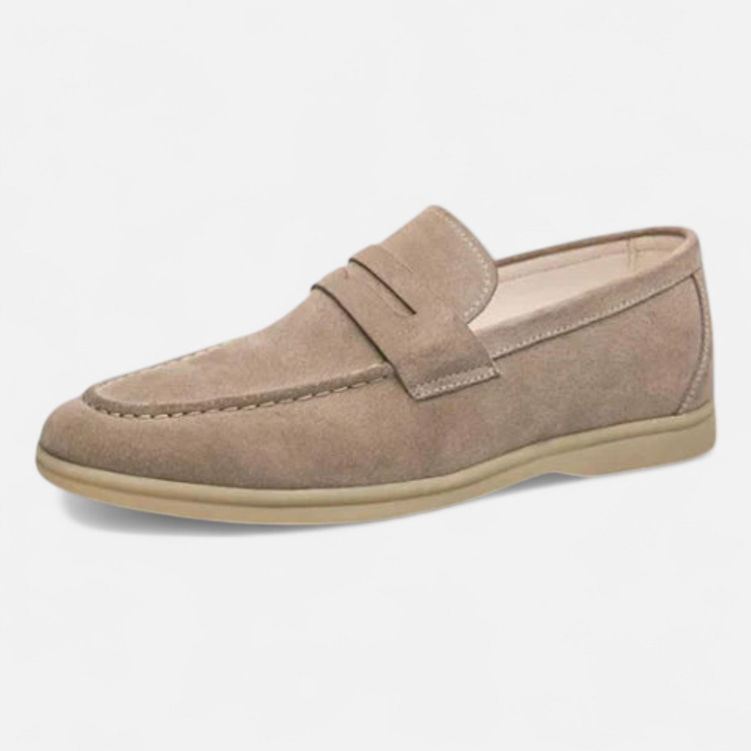 Men's Vintage Suede Loafers – Timeless Texture, Heritage Craftsmanship
