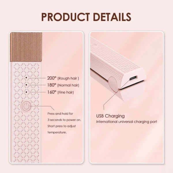 GlamStyler Pro™ | Kabelloses 2-in-1 Glätteisen & Lockenstab