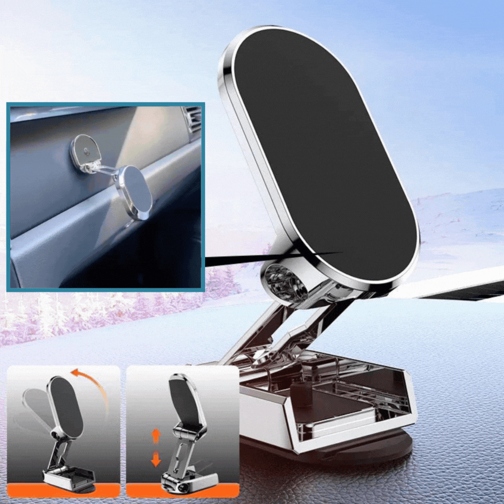 Magnetische Handyhalterung Auto mit 720° drehbarer Basis, universaler Smartphone Halter für Armaturenbrett, einstellbarer Winkel für komfortable Navigation