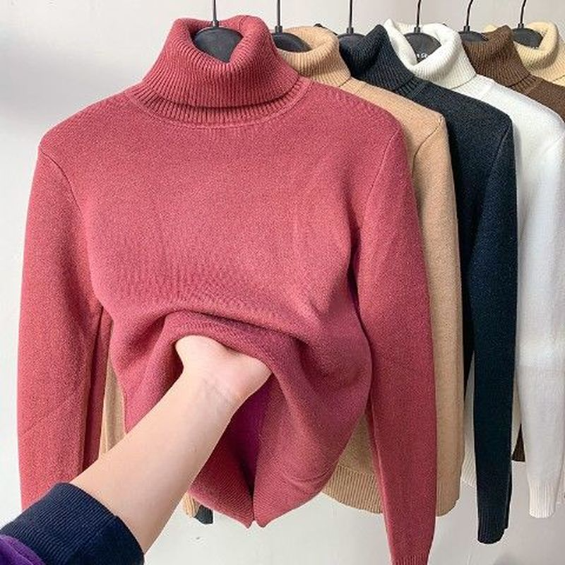 Leonie - Rollkragenpullover Mit Fleece Futter