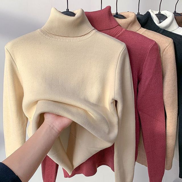 Leonie - Rollkragenpullover Mit Fleece Futter