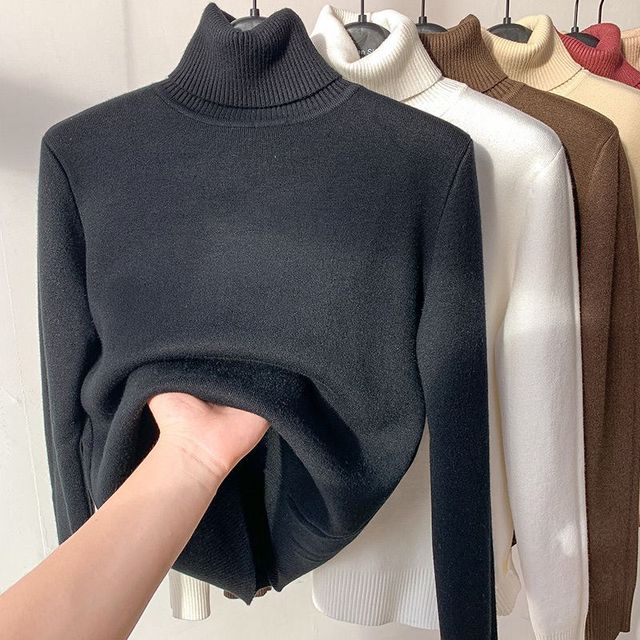 Leonie - Rollkragenpullover Mit Fleece Futter