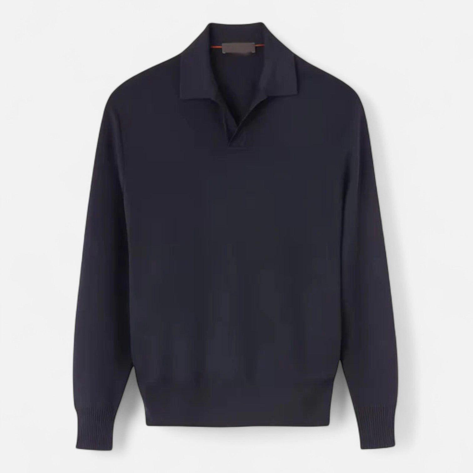 Long Sleeve Polo Old Money - Discreet Refinement, Essential of the Timeless Wardrobe