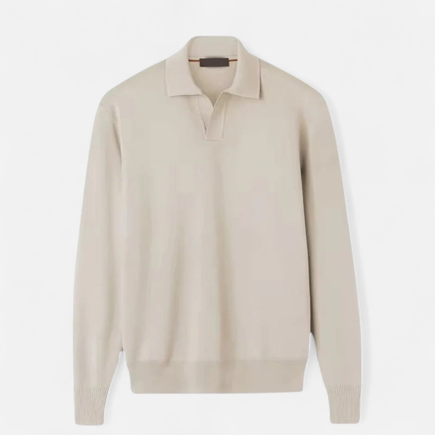 Long Sleeve Polo Old Money - Discreet Refinement, Essential of the Timeless Wardrobe