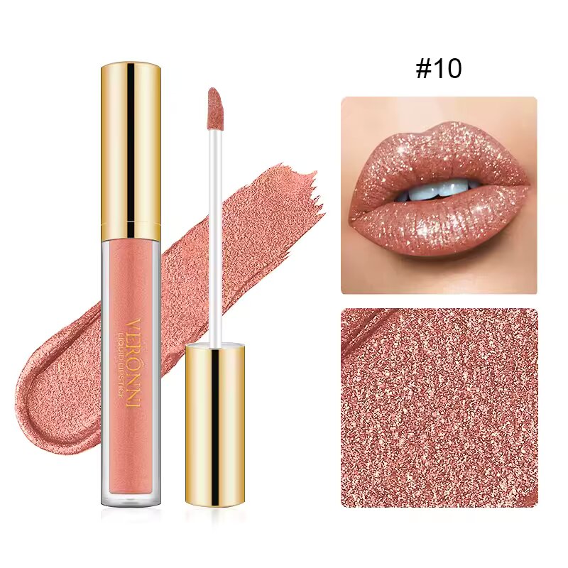 1+1 GRATIS | DiamondShine™ | Flüssiger Lippenstift Intensive Farbe, Mirror Gloss