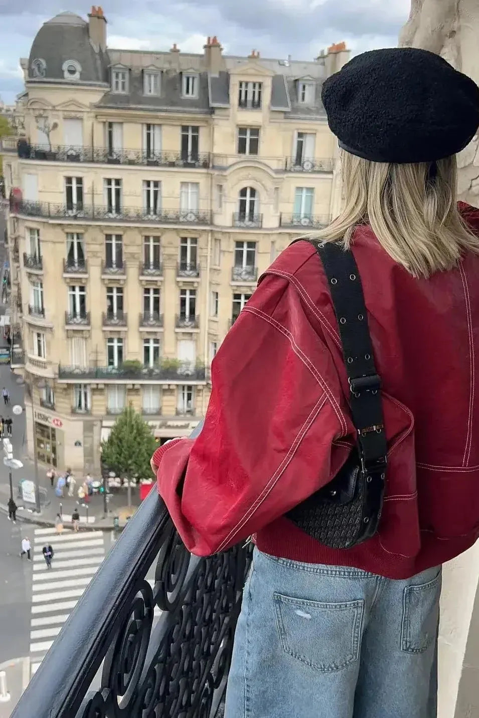 Sierra® | Scharlachrote Lederjacke