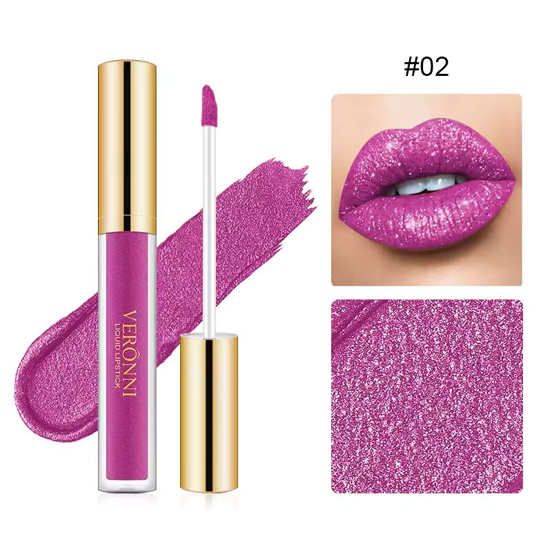 1+1 GRATIS | DiamondShine™ | Flüssiger Lippenstift Intensive Farbe, Mirror Gloss