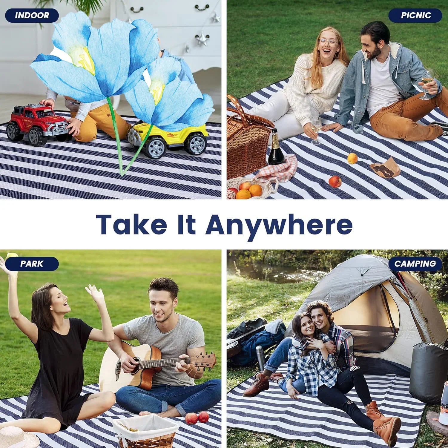 SunNest™ | Picnic Blanket Extra Large Wasserdicht & Sandabweisend