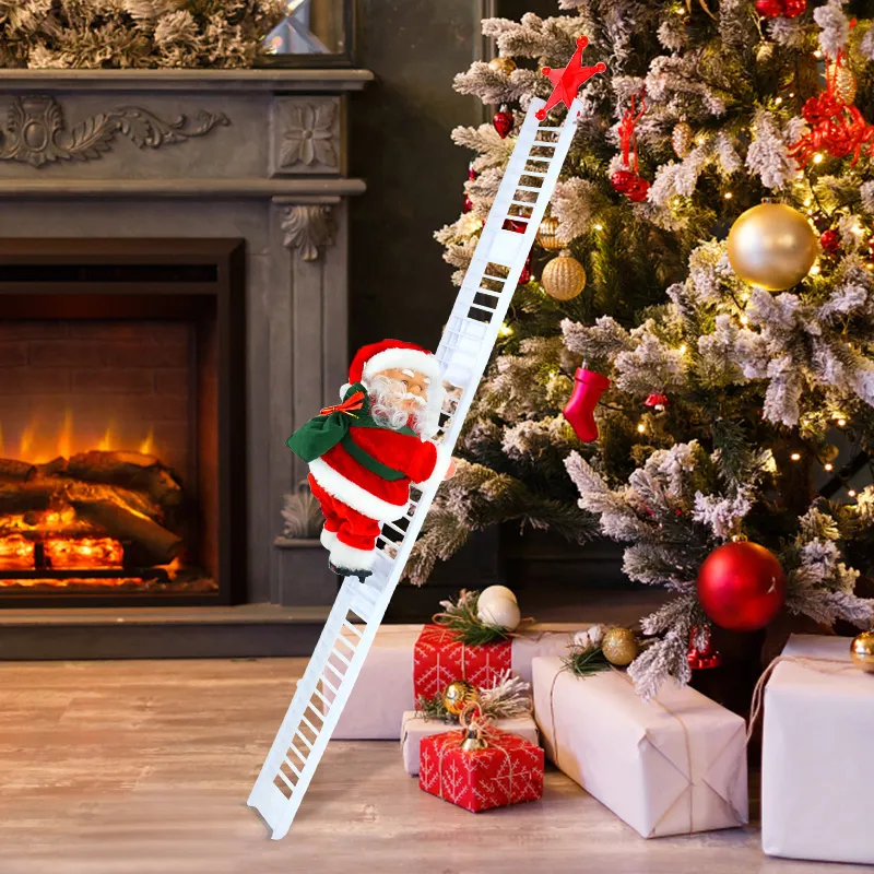 ClimbSanta® | LadderWalker Weihnachtsmann-Deko – magischer Bewegungs-Effekt